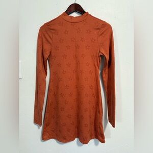 Billabong x Salty Blonde Coconut Flowers Printed Mock Dress Size Small